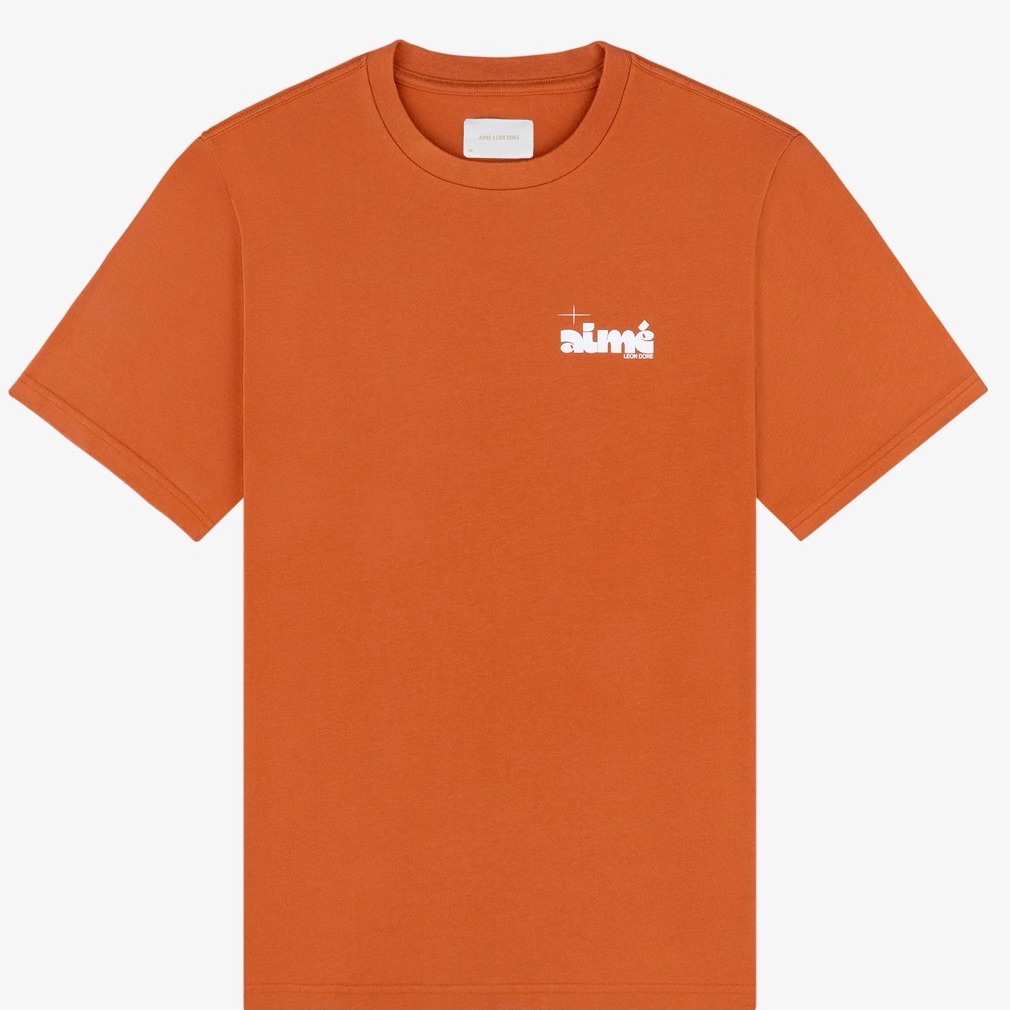 Aime Leon Dore Ald Drafting Logo Tee “Rust” (Orange) Ss25 Men’s Size Xl T-Shirt.